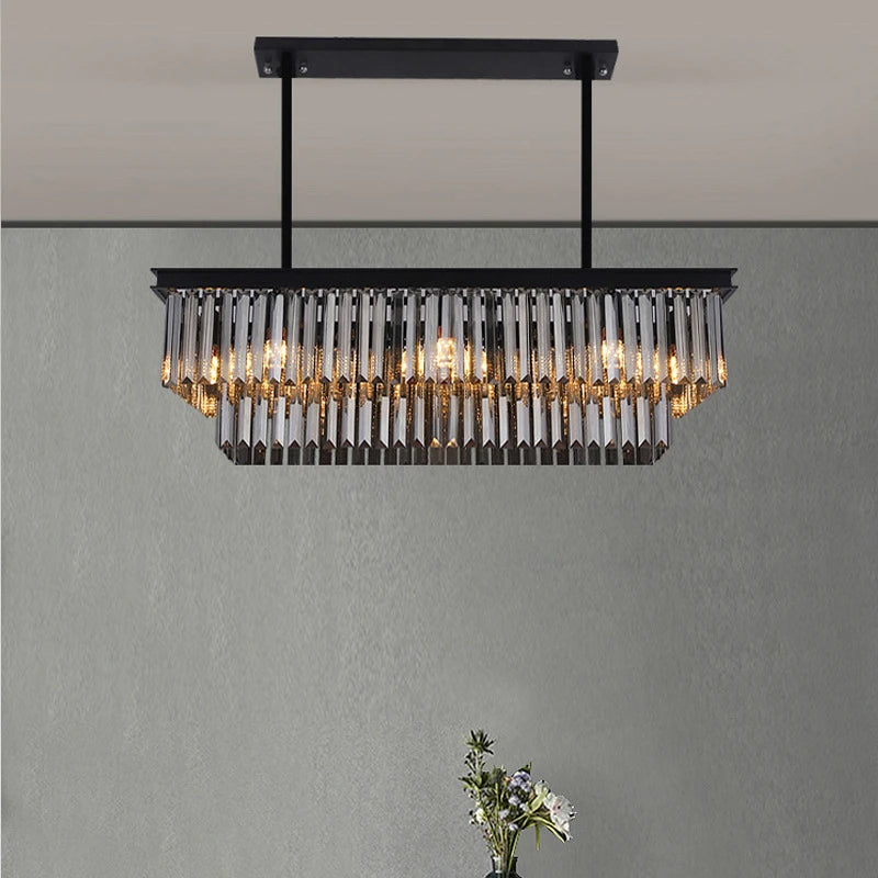 lustre moderne en cristal pour un éclairage élégant intérieur - vue 4 sur 6