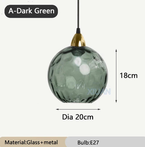 lustre en verre coloré lumineux pour restaurant - vue 13 sur 25