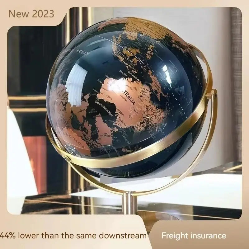 globe terrestre moderne rétro pour apprentissage et décoration - vue 3 sur 7