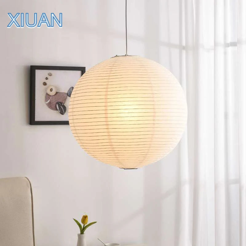 suspension led style japonais sphères pour décor café - vue 2 sur 11