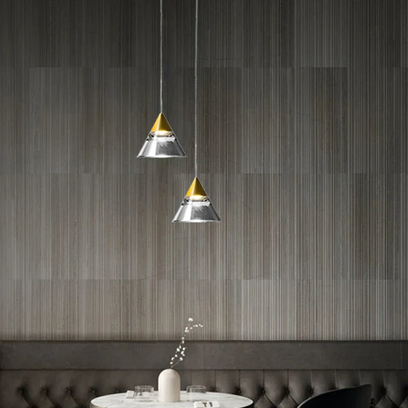 Lamp Modern Acrylic Pendant Light Fixtures Gold, Mini Pendant Lighting For Kitchen Island, Dining Room, Bedroom, Hallway, Kitch