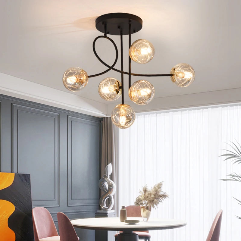 suspension luxe led pour décoration intérieure élégante