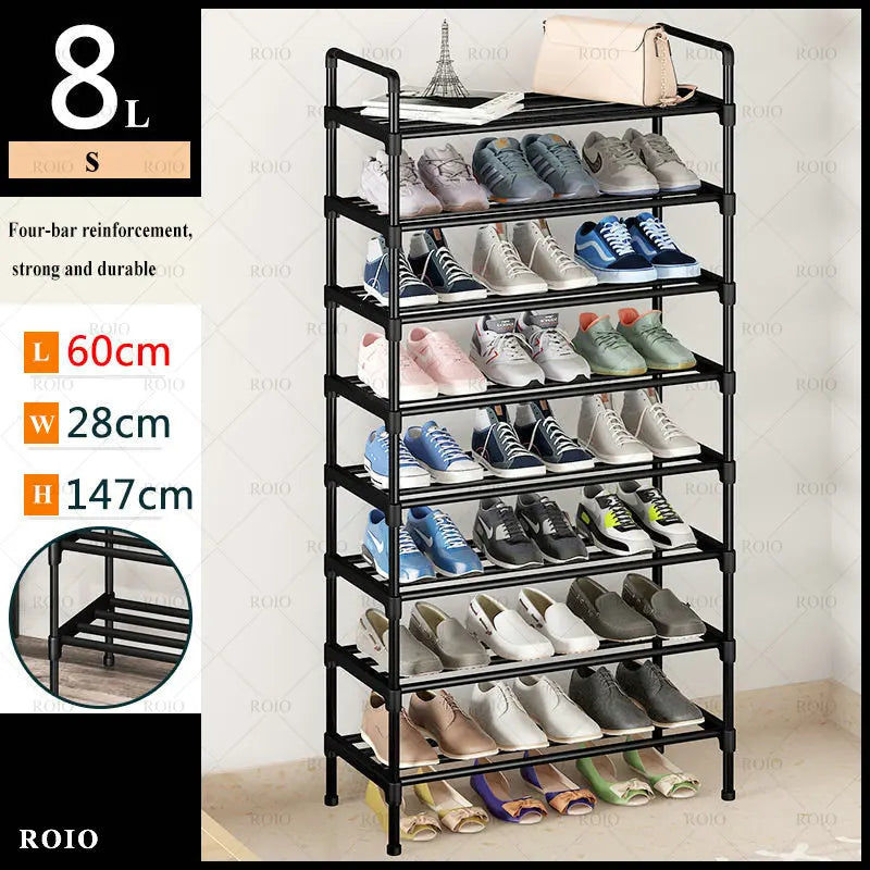 étagère à chaussures facile à assembler et anti-poussière - vue 8 sur 16
