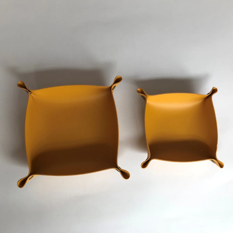 plateau de rangement en cuir pour bureau pliant décoratif