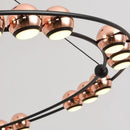 lustre led moderne en forme de haricot pour salon luxueux