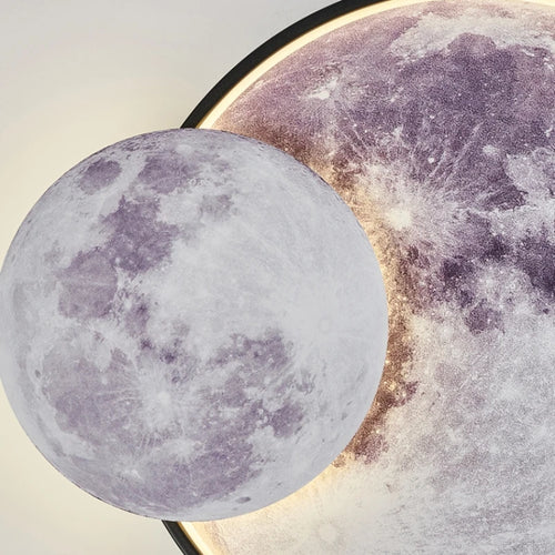 applique murale ronde lune moderne décorative pour intérieur et cadeau - vue 7 sur 8
