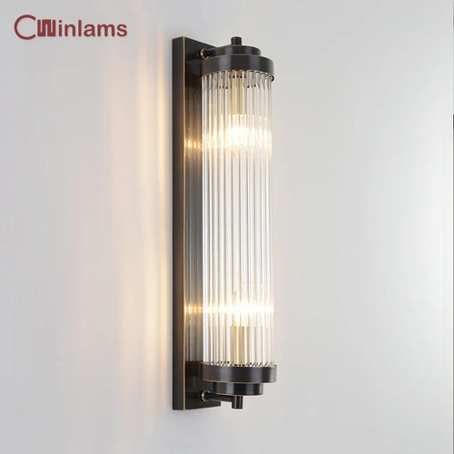 applique murale en cristal doré et cuivre design élégant pour intérieur