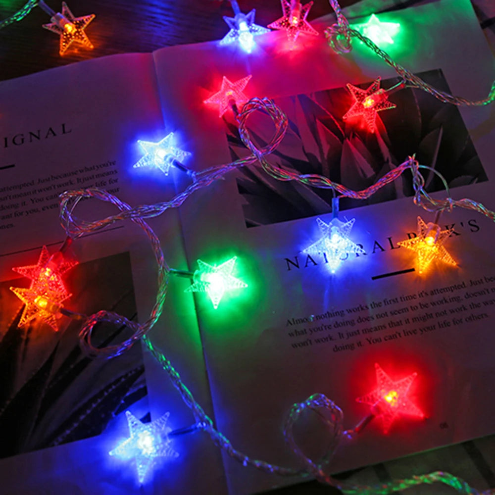 guirlande lumineuse étoile pour décoration extérieure et fêtes - vue 4 sur 12