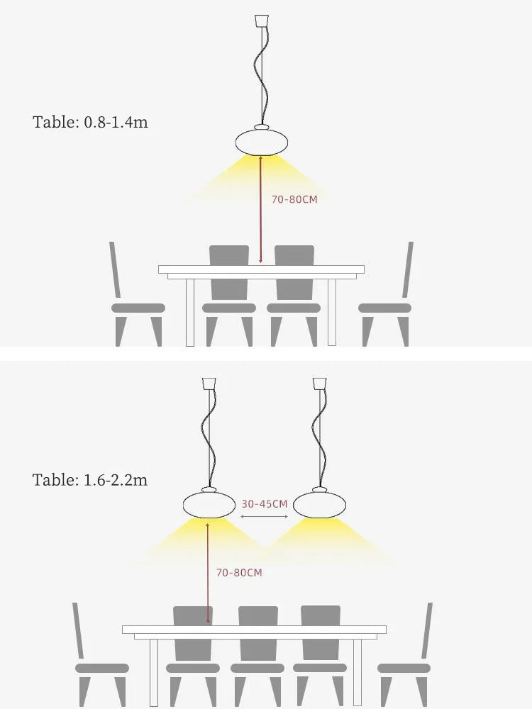 lustre rétro en verre et bois pour décoration intérieure - vue 7 sur 8
