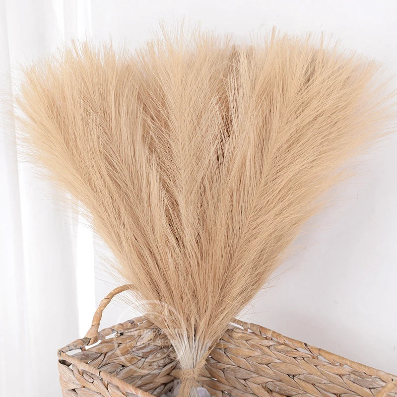 lot de bouquets dherbe de pampa artificielle pour décoration intérieure - vue 11 sur 15
