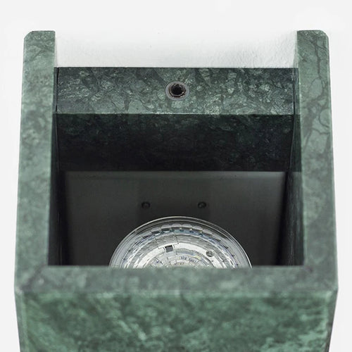 applique murale Style européen lumière de luxe vert naturel marbre décoratif moderne couloir salon chambre LED - vue 5 sur 5