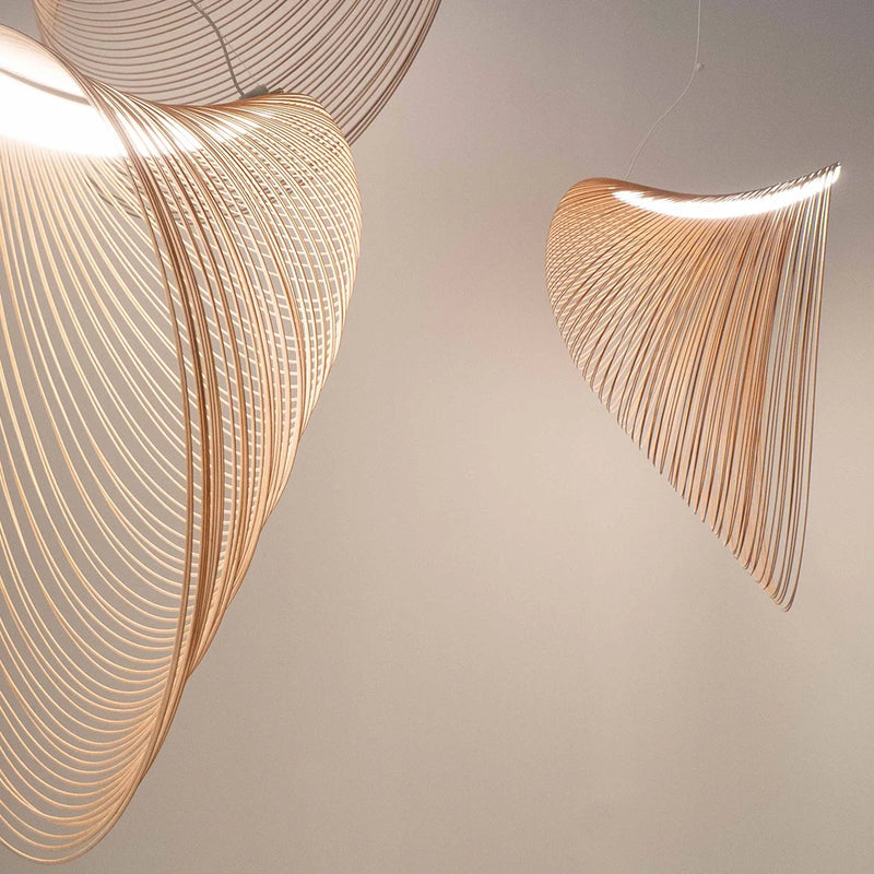 Lustre nordique en bois acrylique nid d’oiseau suspension LED lumières Table cuisine salle à manger décor à la maison éclairage intérieur Lustres