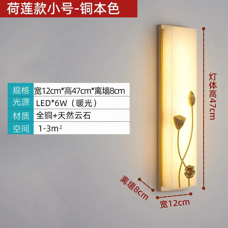 applique murale vintage en marbre à led pour extérieur jardin et cour - vue 9 sur 15