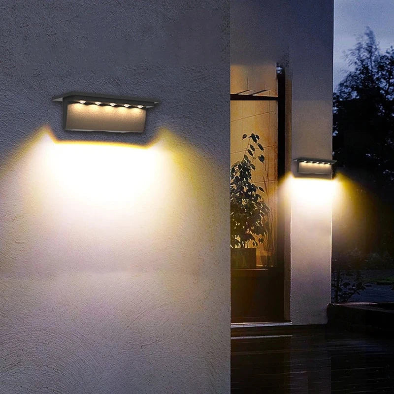 lot de 2 lampes solaires d extérieur avec capteur intelligent pour extérieur - vue 3 sur 10