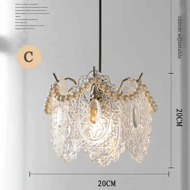 lustre moderne en verre design minimaliste pour intérieur élégant - vue 7 sur 9