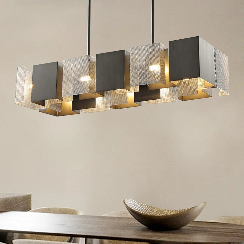 lustre moderne à LED pour décoration intérieure élégante
