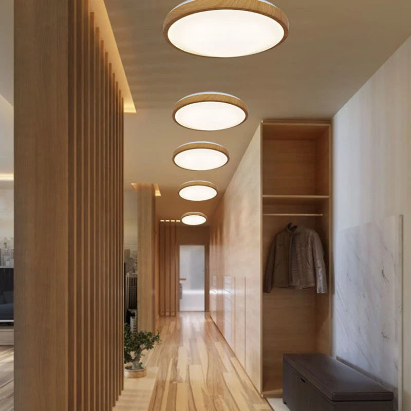 Plafond moderne à LEDs lumière ronde Simple décoration luminaires étude salle à manger balcon chambre salon plafonnier