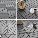 Dalles de sol clipsables effet caillebotis terrasse balcon