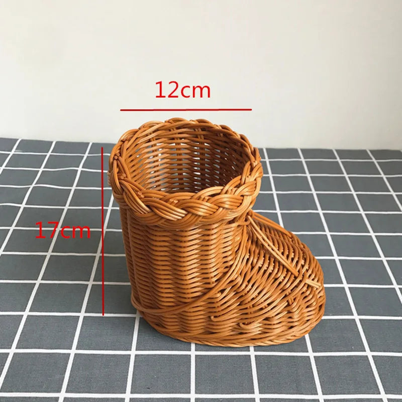 panier de rangement en rotin tissé style animal fait main - vue 25 sur 29