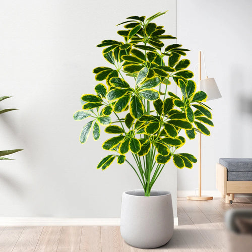 plantes artificielles de palmier et monstera pour décoration intérieure et extérieure - vue 5 sur 12