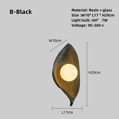 Wabi Sabi-Creative Boat LED Wall Light, Interior Resin Decorative Light, Designer, Hotel, Villa, Cafe, Aisle, G4 - vue 9 sur 9