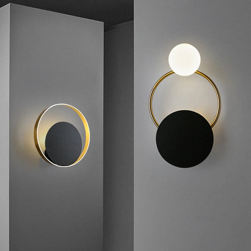 applique murale led nordique postmoderne en fer luminaire décoratif d'intérieur - vue 2 sur 8