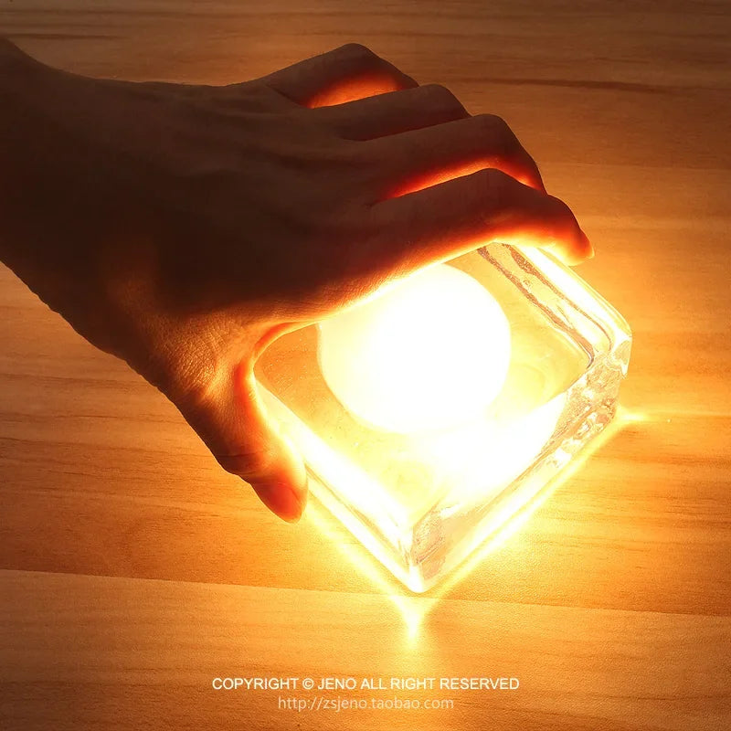 veilleuse led créative en forme de glaçon cadeau pour enfants