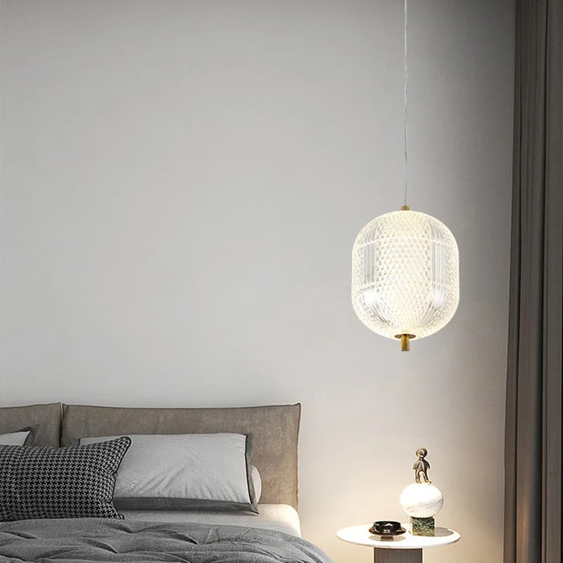 lustre moderne design simple lampe à led suspendue décorative