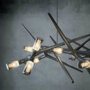 lustre led de luxe postmoderne pour restaurant et villa