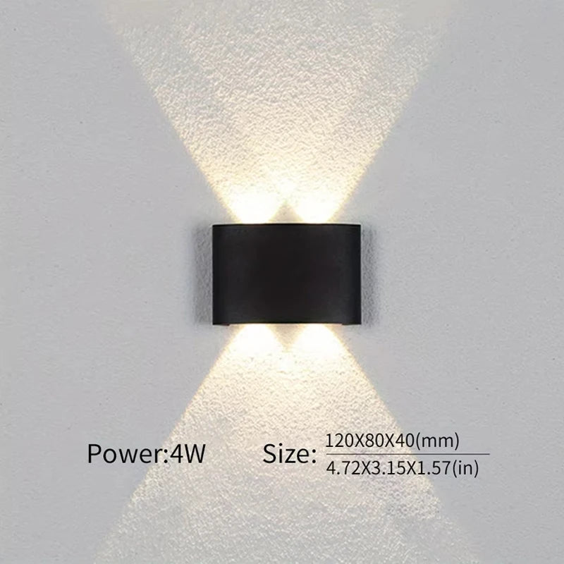 applique murale extérieure led étanche pour éclairage moderne - vue 5 sur 7