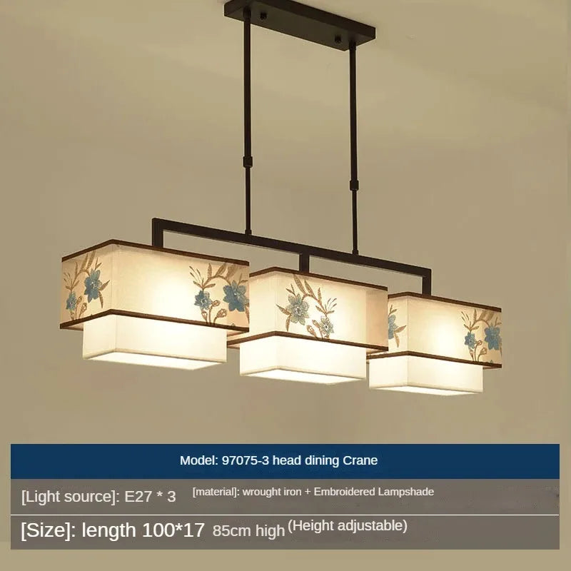 lustre chinois suspendu style moderne pour une ambiance simple - vue 16 sur 19
