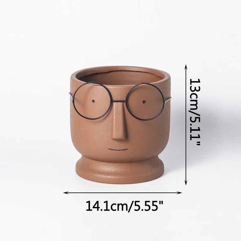 pot à fleurs en céramique mignon design nordique intérieur - vue 10 sur 22