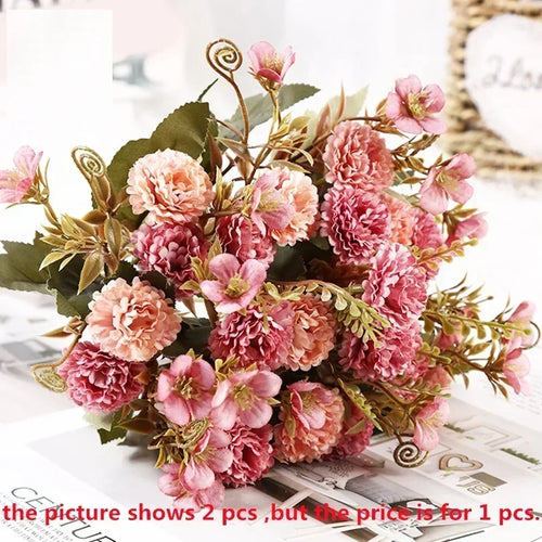 bouquet de lilas artificiels en soie pour décoration florale - vue 10 sur 12