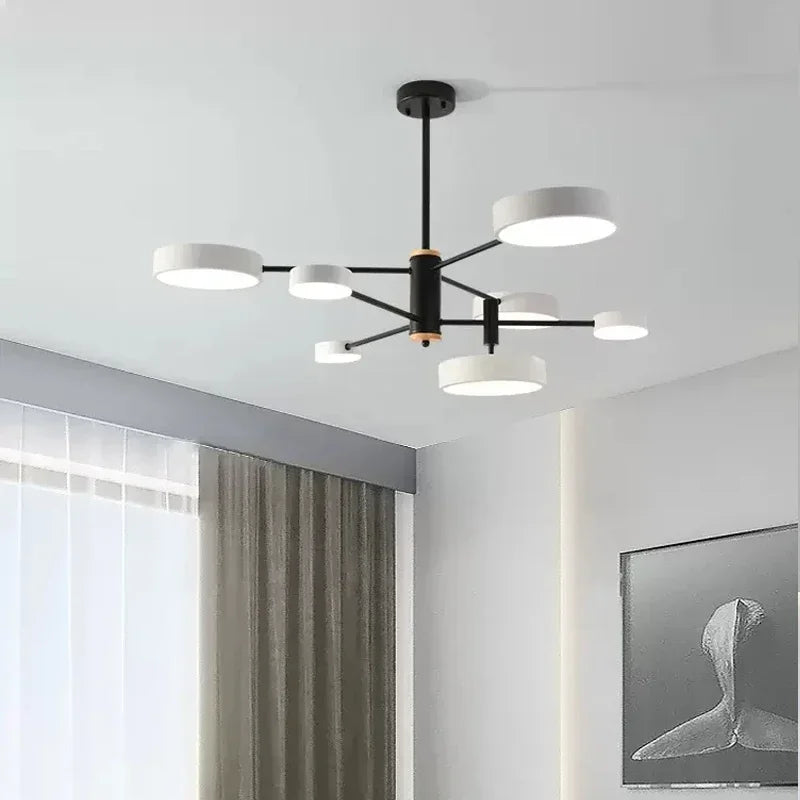 lustre à led nordique pour décoration intérieure moderne - vue 3 sur 18