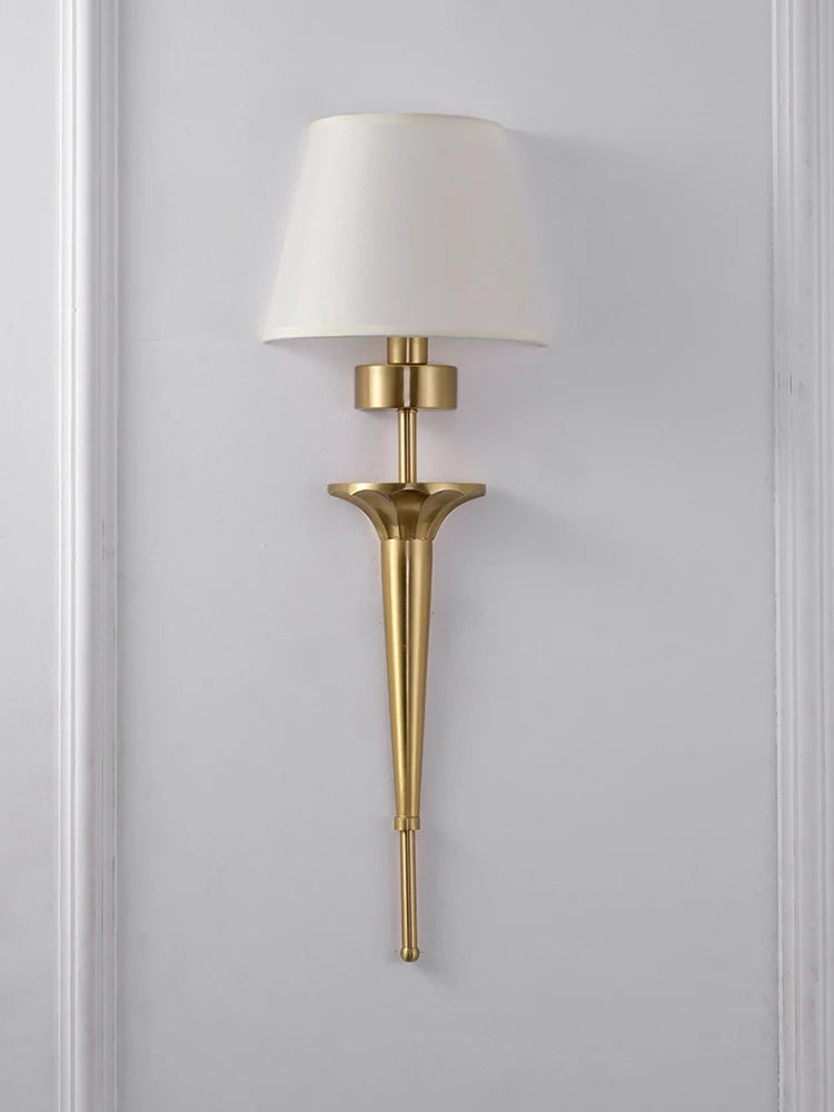 applique murale classique en cuivre led pour décoration maison