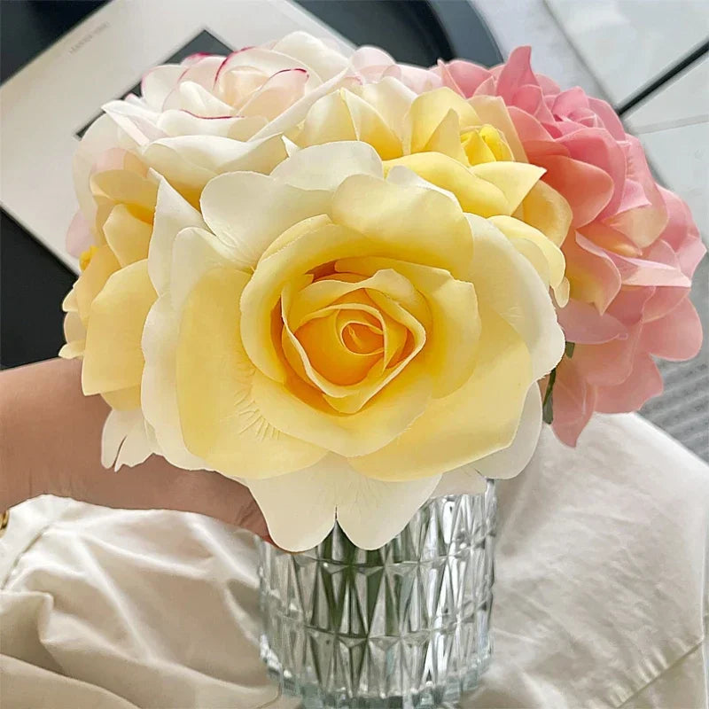 bouquet de roses artificielles décoratives pour jardin - vue 4 sur 10