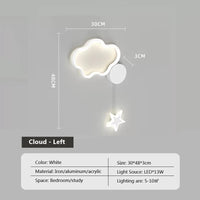 applique murale luminaire deco nuage