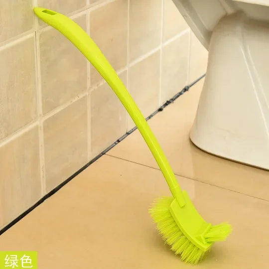 brosse de nettoyage en plastique à long manche pour coins difficiles