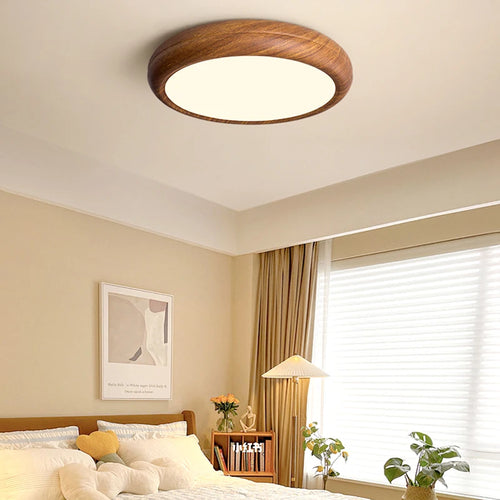 plafonnier moderne en bois imitation pour intérieur lumineux - vue 3 sur 9