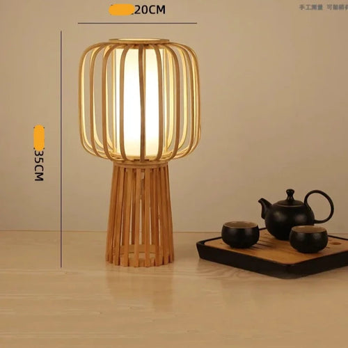 Lampe de Table japonaise Tatami Club Zen - vue 12 sur 13