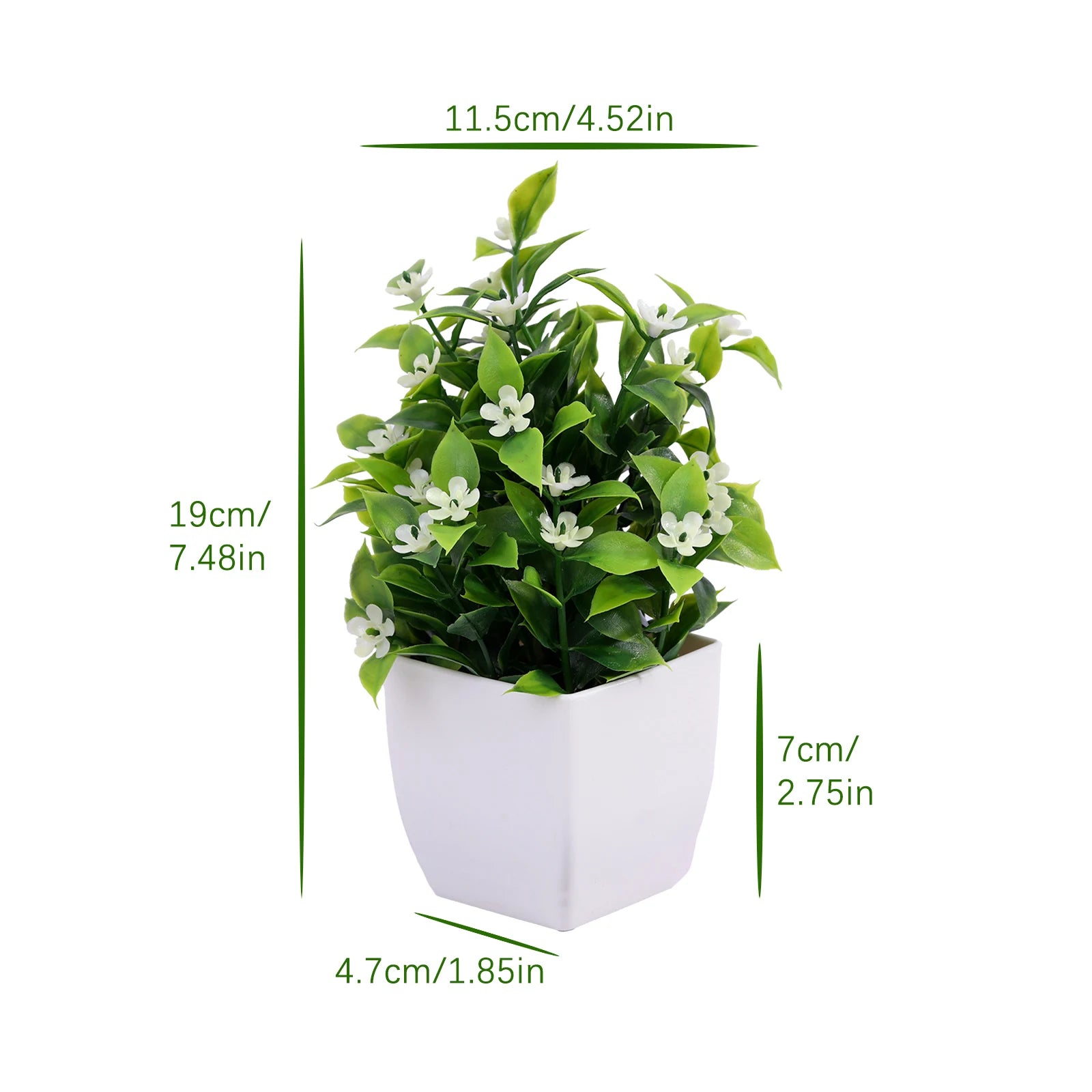 plante artificielle en pot pour décoration de bureau et jardin - vue 36 sur 45