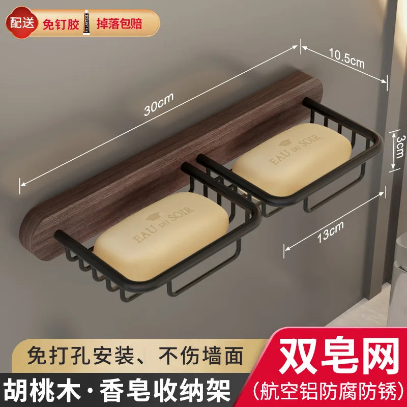 étagère murale en bois pour rangement de savon