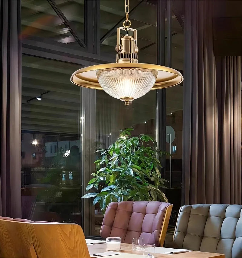 suspension en verre rétro style wabi-sabi pour intérieur élégant - vue 4 sur 9