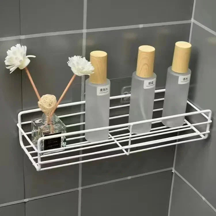 étagère murale de rangement pour cosmétiques et shampoing