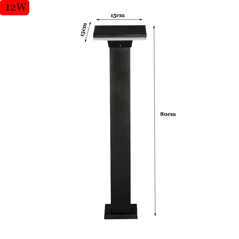 lampe extérieure moderne étanche pour jardin et parc - vue 11 sur 13