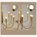 lustre style français doré led pour décoration de luxe