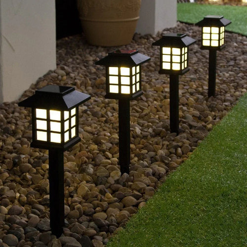 lampe de jardin solaire led étanche à changement de couleur - vue 2 sur 7