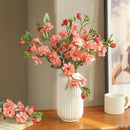 bouquet de camélias en soie pour décoration florale artificielle
