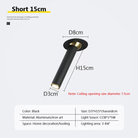 plafonnier moderne à leds rotatif pour décoration intérieure