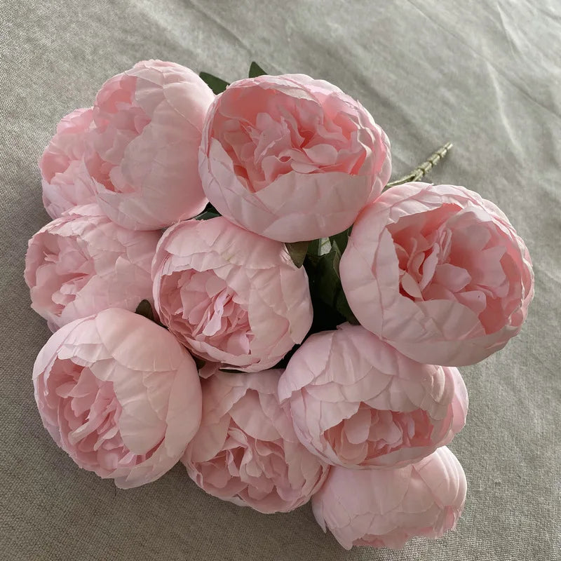 bouquet de pivoines artificielles pour mariage et décoration élégante